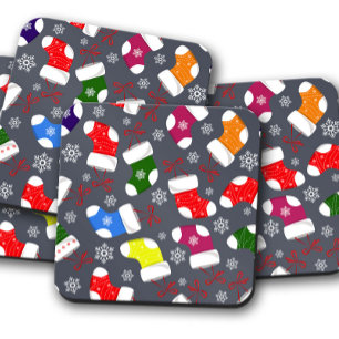 Chaussette de Noël Ensemble de Dessous de verre