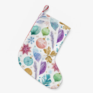 Chaussette de Noël fantaisiste pastel artistique