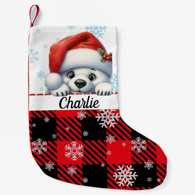 Chaussette de Noël Festive Snowbear (Devant)