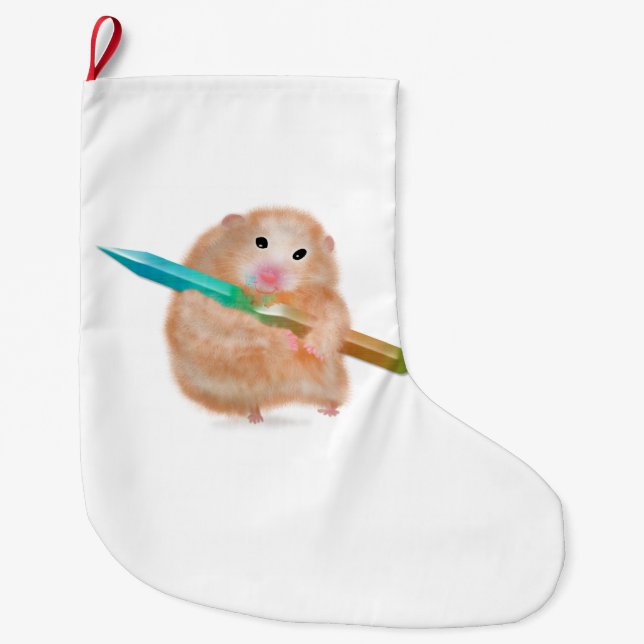 Chaussette de Noël Fun Hamster par ORDesigns (Devant)
