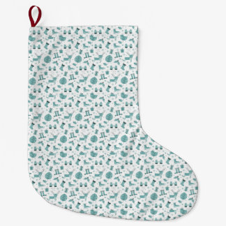 Chaussette de Noël hivernale nordique féerique