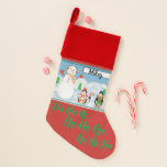 Chaussette De Noël Ho Ho Ho Snowman et Penguin Noël Stocker<br><div class="desc">Personnalisez ce bas de Noël doux avec le nom de votre choix simplement en tapant le nom de votre choix dans la zone de texte à droite de l'image de l'élément. Ce joli Velvet doublée de Noël Stocking est sûr de plaire à n'importe quel vacancier ce Noël. Fait un grand...</div>