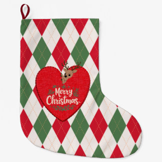 Chaussette de Noël Joyeux Noël