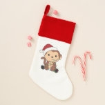 Chaussette De Noël Monkey Christmas Snow Winter Animals Monkeys Adult<br><div class="desc">Le singe pour Noël avec des lumières de fées. Animaux amusants avec des cadeaux et de la neige pour les vacances. Aussi drôle pour Noël en juillet. Les singes sont des animaux mignons et parfaits pour Noël.</div>