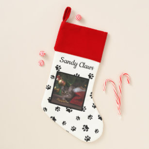 Chaussettes De Noel Chat Noir Zazzle Fr