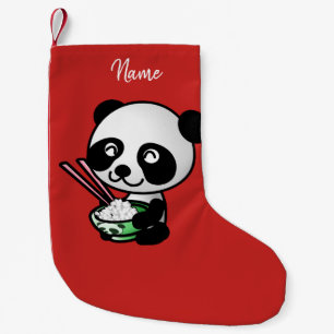 Chaussette de Noël. Panda.