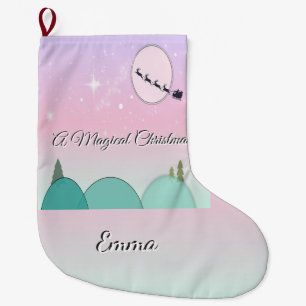 Chaussette de Noël Pastel au Clair de Lune