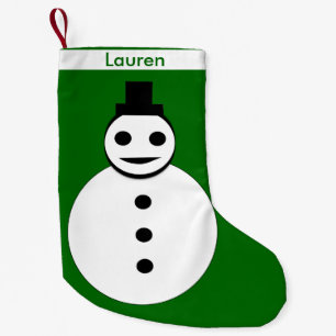 Chaussette de Noël personnalisée Bonhomme de neige