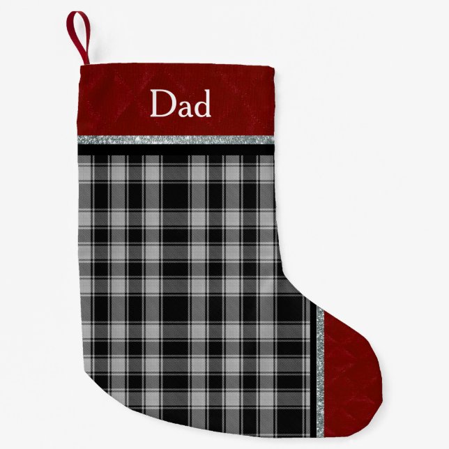 Chaussette de Noël personnalisée MacPhee Plaid (Devant)