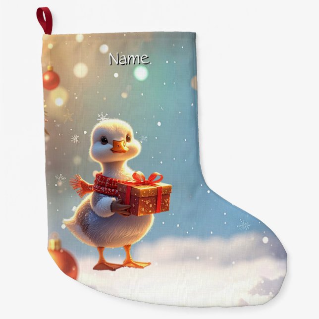 Chaussette de Noël Petit Canard (Devant)