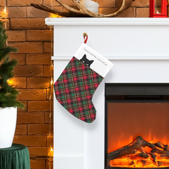 Chaussette de Noël petite à carreaux Wallace Sneak (Créateur téléchargé)