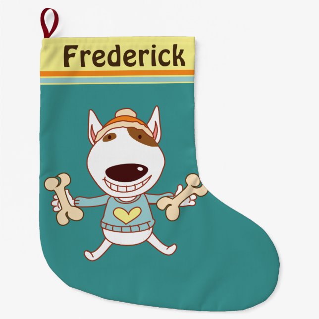 Chaussette de Noël pour chien (Devant)