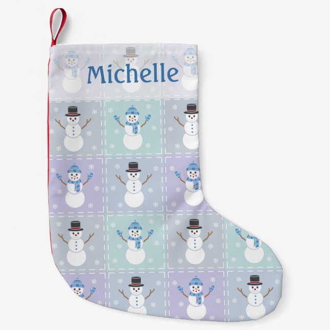 Chaussette de Noël pour courtepointe d'hiver (Devant)