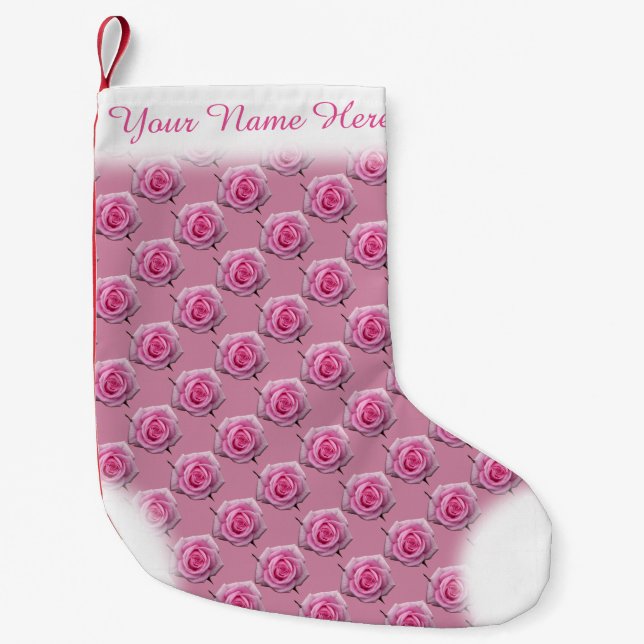 Chaussette de Noël Rose Rose Chaussette de Noël Pe (Devant)