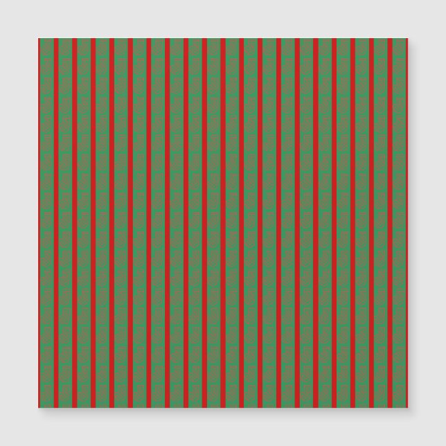Chaussette de Noël Rouge Vert sur Rouge Vert (Devant)