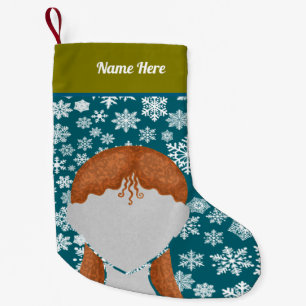 Chaussette de Noël silhouette de fille.