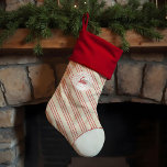 Chaussette De Noël Sucre de canne d'Express du pôle Nord personnalisé<br><div class="desc">Répandez la joie des fêtes avec une touche personnalisée! Faites de vos fêtes de fin d'année un événement spécial grâce à notre Fun Sucre de canne rouge et blanc Festive Express de Noël personnalisé. Ce ravissant bas de Noël allie design festif et personnalisation personnelle, ce qui en fait un ajout...</div>
