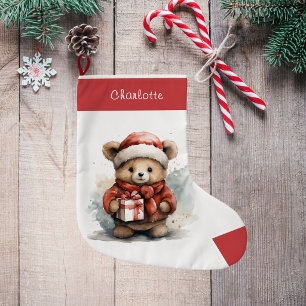 Chaussette de Noël Vintage Enfant au nom personnal