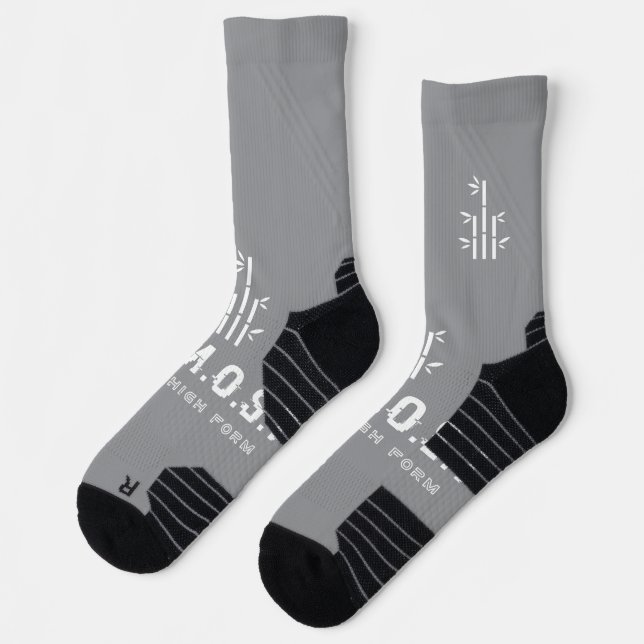 Chaussette de sport grise haute performance pour é (Gauche)