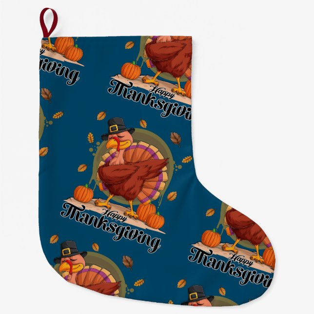 Chaussette de Thanksgiving joyeux (Devant)