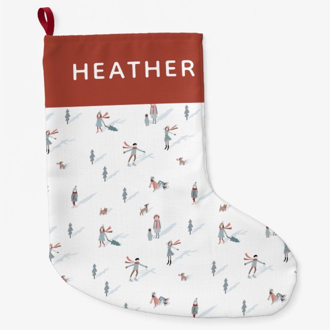 Chaussette de vacances d'hiver de ski (Devant)