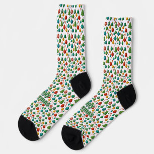 Chaussette Décorations de Noël Vintage Cannes à Bonbons