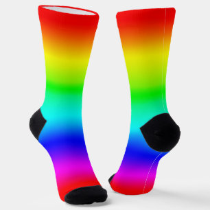 Chaussette Dégradé arc-en-ciel moderne et lumineux