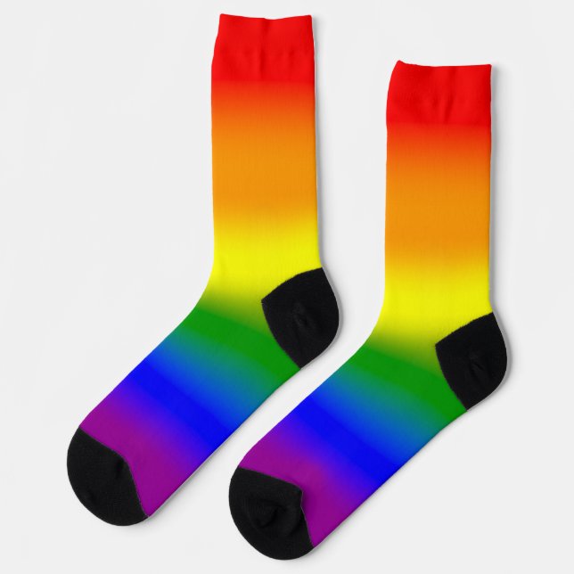 Chaussette Dégradé LGBTQ Arc-en-ciel Fierté  (Gauche)
