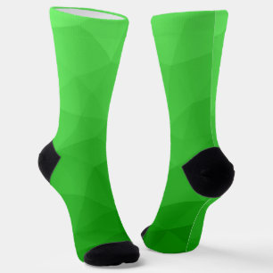 Chaussette Dégradé vert clair motif maillé géométrique lumine