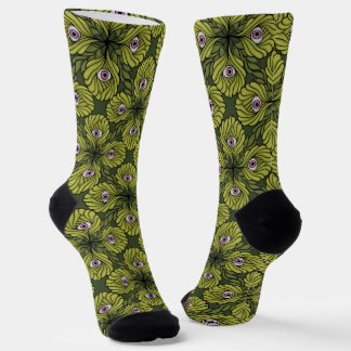 Chaussette Déplaisant mignon Plante printemps vert Imaginaire
