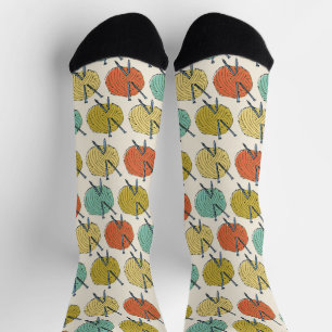 Chaussette Des boules de Motif de laine