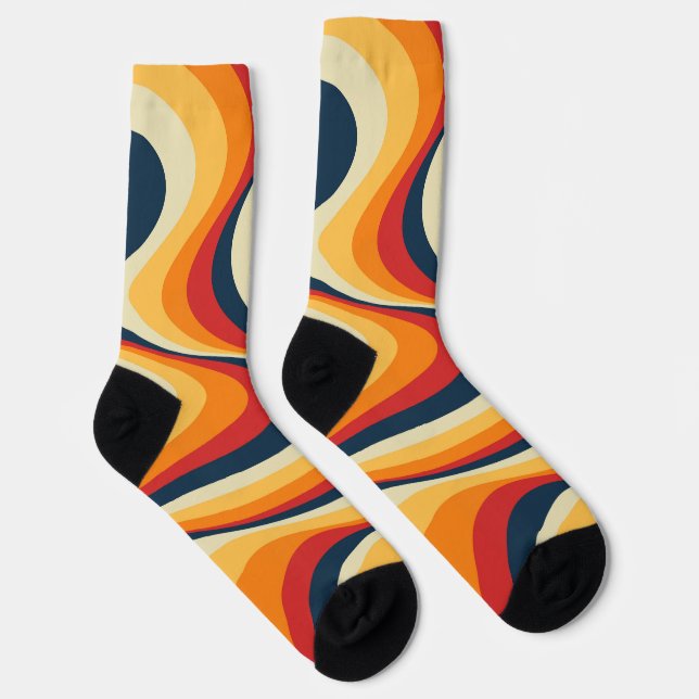 Chaussette Design abstrait et coloré (Droite)