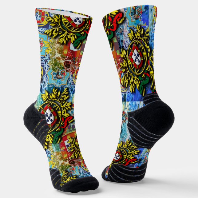 Chaussette Design d'art populaire portugais (Angulaire)