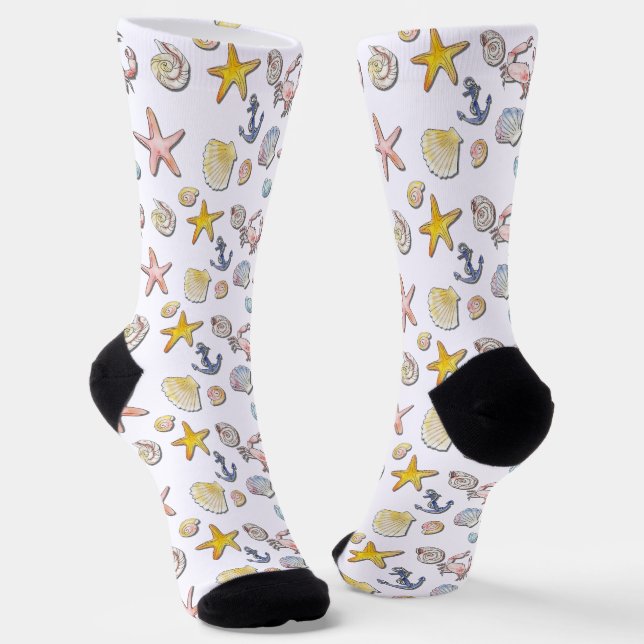 Chaussette Design de plage simple et agréable (Angulaire)