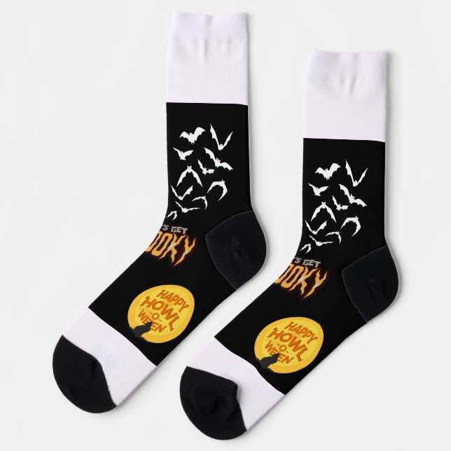 Chaussette Design Halloween éffrayant (Gauche)