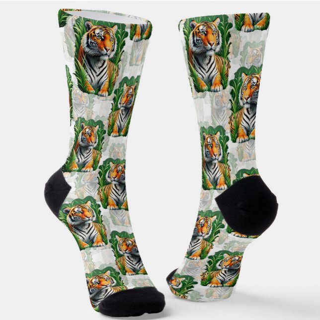 Chaussette Design Motif de tigre (Créateur téléchargé)
