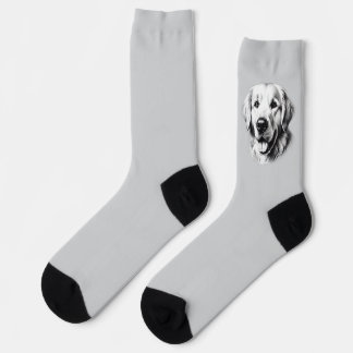 Chaussette Dessin Golden Retriever