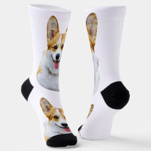 Chaussette Dessin personnalisé Welsh Corgi Dog