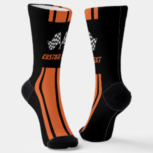Chaussette Deux Chaussettes de course en bande orange