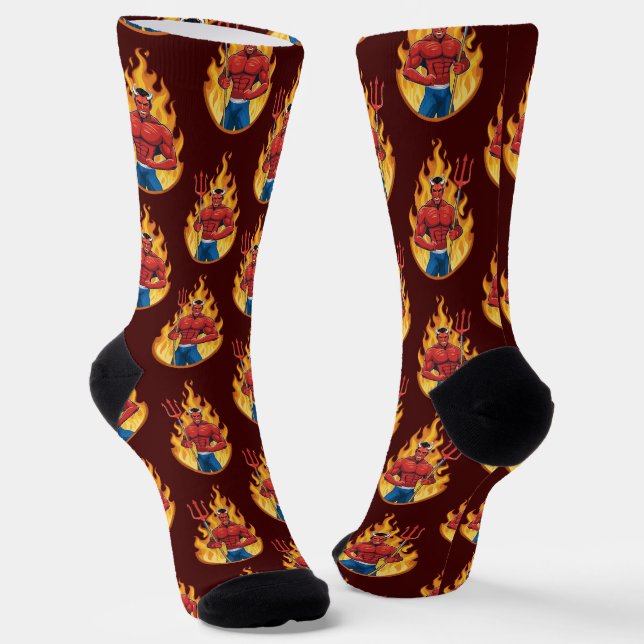 Chaussette Diable avec trident (Angulaire)