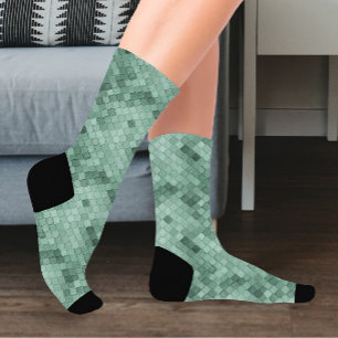 Chaussette Diagonale couleur verte
