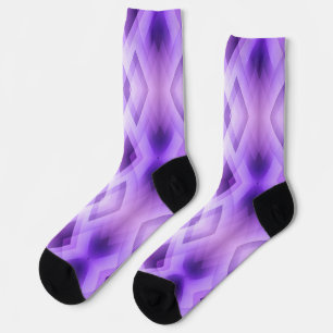 Chaussette Diamants géométriques violets