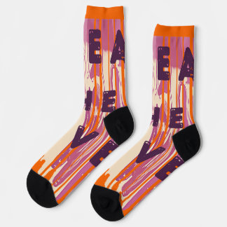 Chaussette Diffuser L'Amour Fondu Couleurs Citations Positive