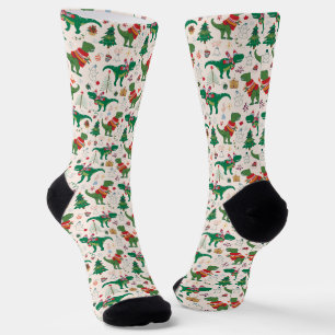 Chaussette Dinosaures dans Sweaters Motif de Noël