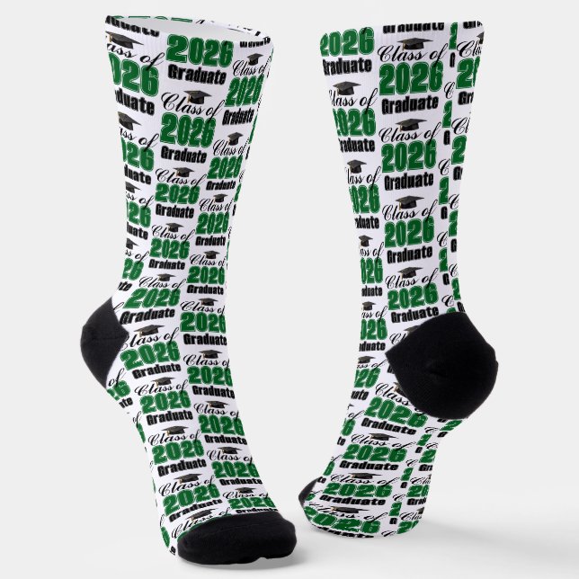 Chaussette Diplôme de la promotion verte 2026 (Angulaire)