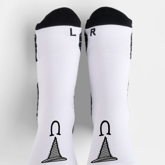 Chaussette Dites à tout le monde ce que vous ressentez avec c (Haut)