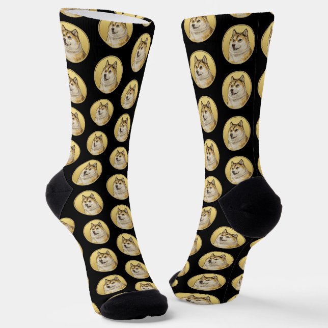 Chaussette Dogecoin Chien  (Angulaire)
