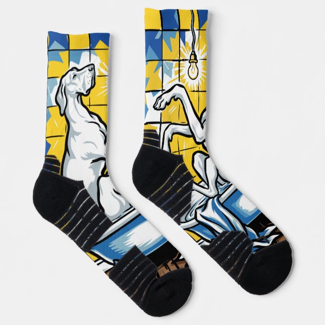 Chaussette Dogue allemand baignant (Droite)
