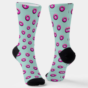 Chaussette Donut rose - colorés 1