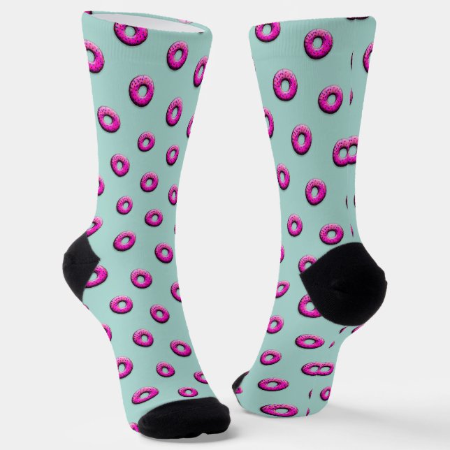 Chaussette Donut rose - colorés 1 (Angulaire)